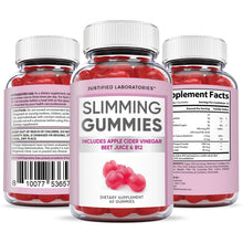 Load image into Gallery viewer, all sides of the bottle of Slimming Gummies With Apple Cider Vinegar 100MG