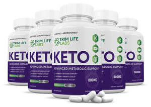 5 bottles of Trim Life Labs Keto Pills