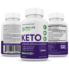 Load image into Gallery viewer, All sides of Trim Life Labs Keto Pills