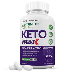 1 bottle of Trim Life Labs Keto Max 1200MG Pills