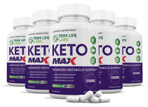 5 bottles of Trim Life Labs Keto Max 1200MG Pills