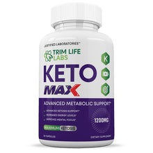 Cargar imagen en el visor de la Galería, Front facing image of  Trim Life Labs Keto Max 1200MG Pills