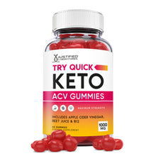 Load image into Gallery viewer, 1 bottle of Try Quick Keto ACV Gummies