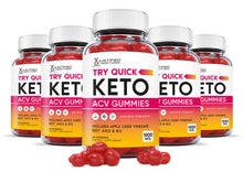 Load image into Gallery viewer, 5 bottles of Try Quick Keto ACV Gummies