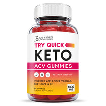 Afbeelding in Gallery-weergave laden, Front facing image of  Try Quick Keto ACV Gummies