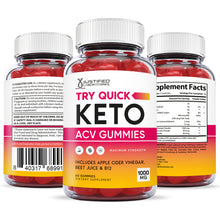 Cargar imagen en el visor de la Galería, All sides of Try Quick Keto ACV Gummies
