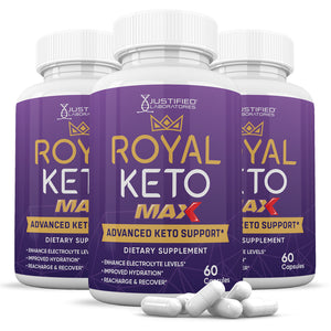 3 bottles of Royal Keto ACV Max Pills 1675MG
