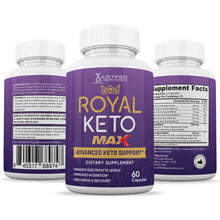 Load image into Gallery viewer, All sides of bottle of the Royal Keto ACV Max Pills 1675MG