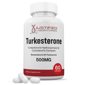 1 bottle of Turkesterone 500mg 2% Standardized