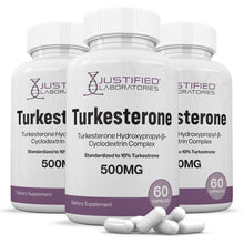 Cargar imagen en el visor de la Galería, 3 bottles of Turkesterone 500mg 10% Standardized
