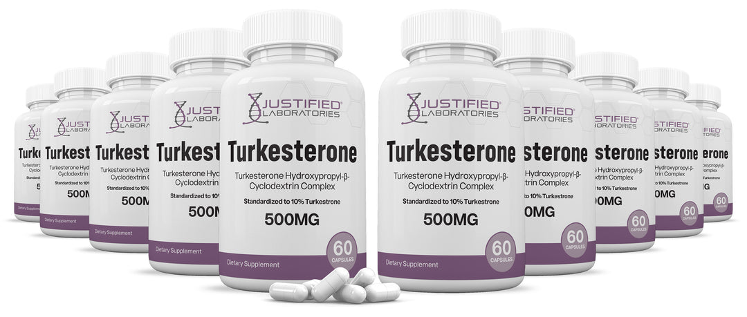 10 bottles of Turkesterone 500mg 10% Standardized