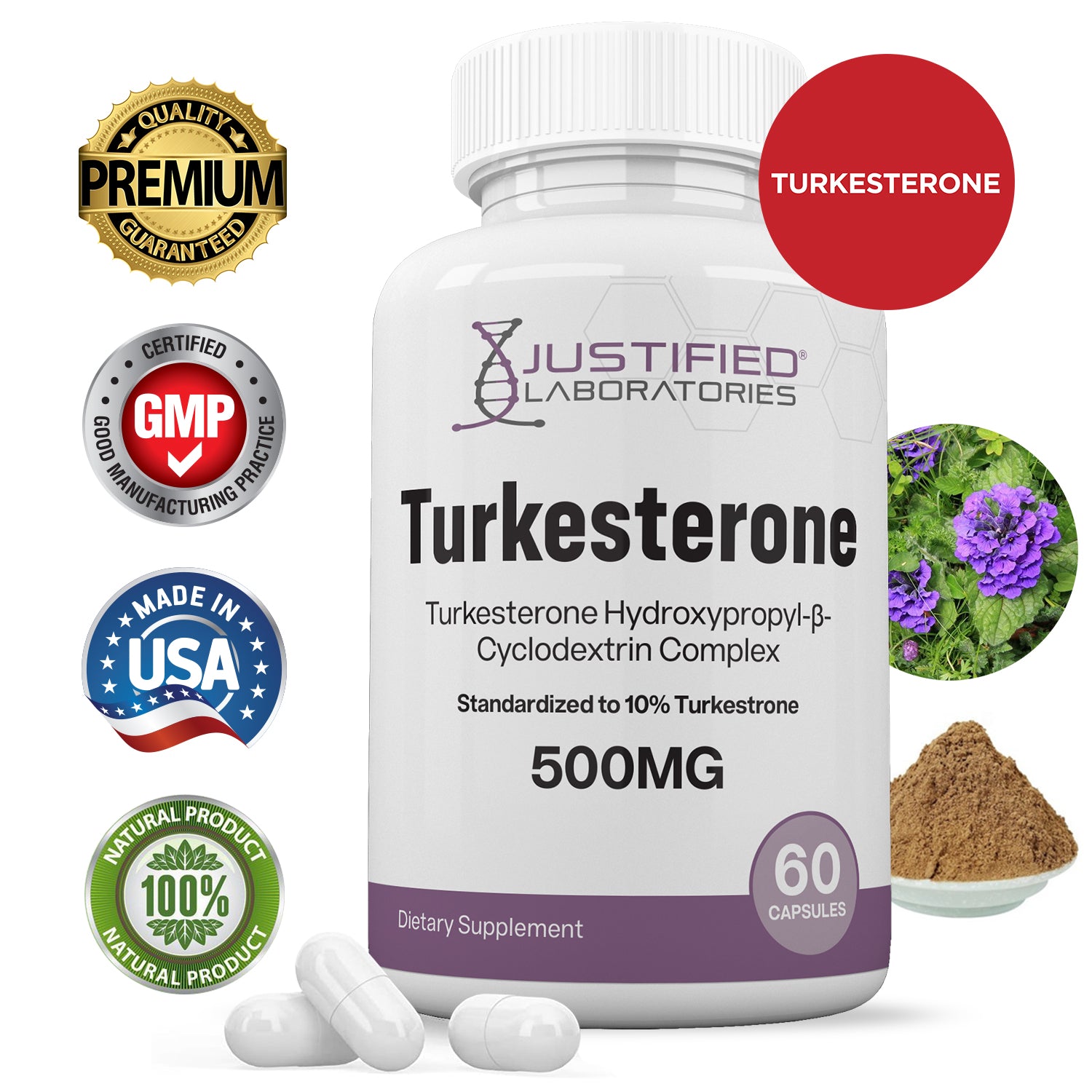 Turkesterone 500mg 10% Standardized
