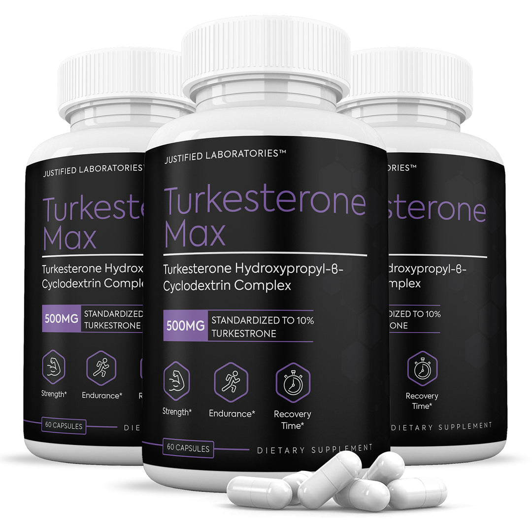 3 bottles of Turkesterone Max 500mg'