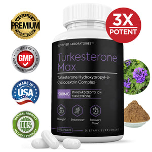 Turkesterone Max 500mg 10% Standardized