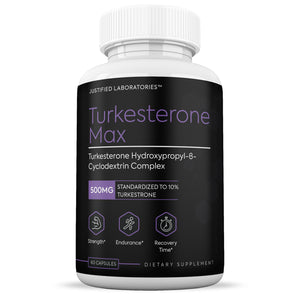 Front facing image of Turkesterone Max 500mg