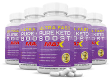 Load image into Gallery viewer, 5 bottles of Ultra Fast Pure Keto Boost MAX 1200MG Advanced BHB Ketogenic Exogenous Ketones 60 Capsules