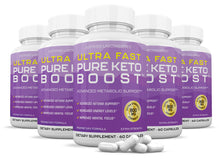Load image into Gallery viewer, 5 bottles of Ultra Fast Pure Keto Boost Advanced BHB Ketogenic Exogenous Ketones  60 Capsules