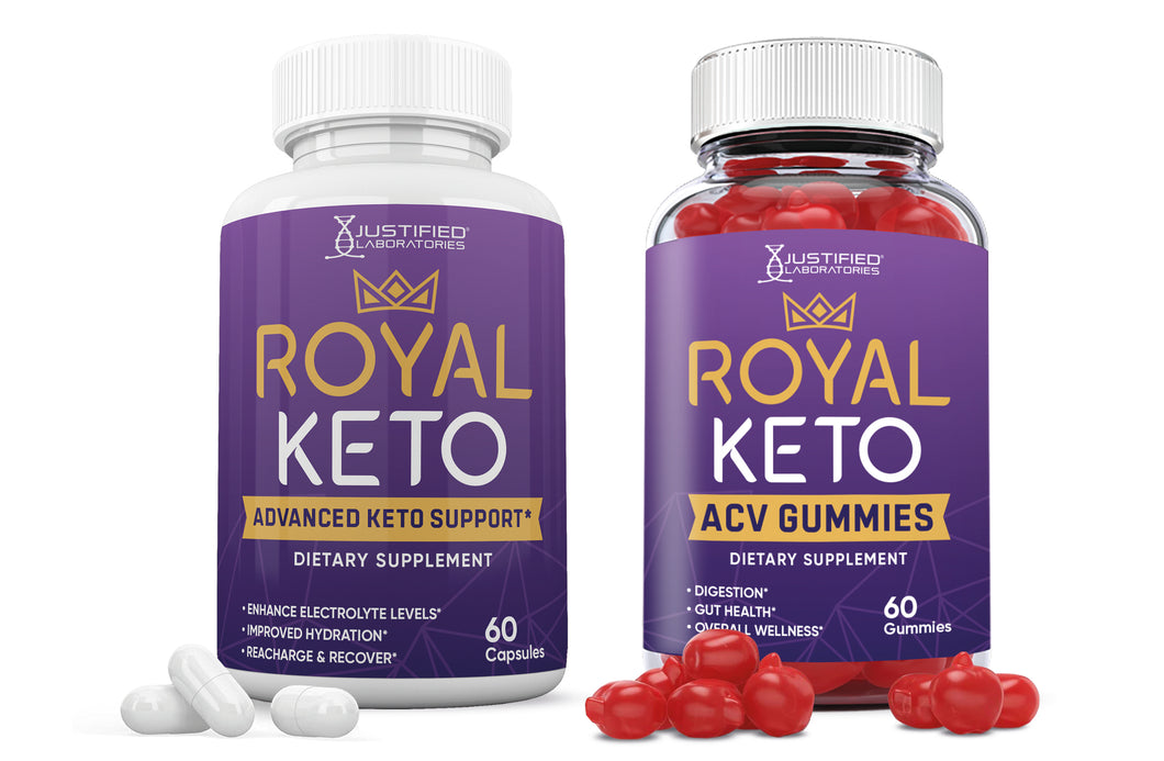 1 bottle of Royal Keto ACV Gummies + Pills Bundle