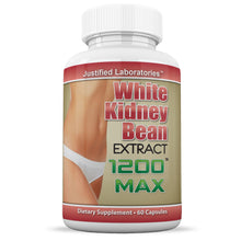Afbeelding in Gallery-weergave laden, Front facing image of White Kidney Bean 1200 Max Proprietary Formula 60 Capsules