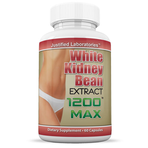 Front facing image of White Kidney Bean 1200 Max Proprietary Formula 60 Capsules