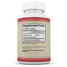 Load image into Gallery viewer, Supplement Facts of White Kidney Bean 1200 Max Proprietary Formula 60 Capsules